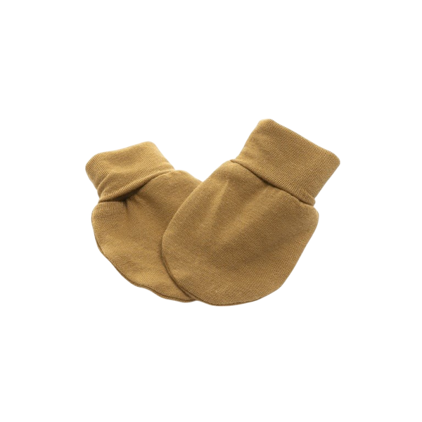 Ocre newborn mittens