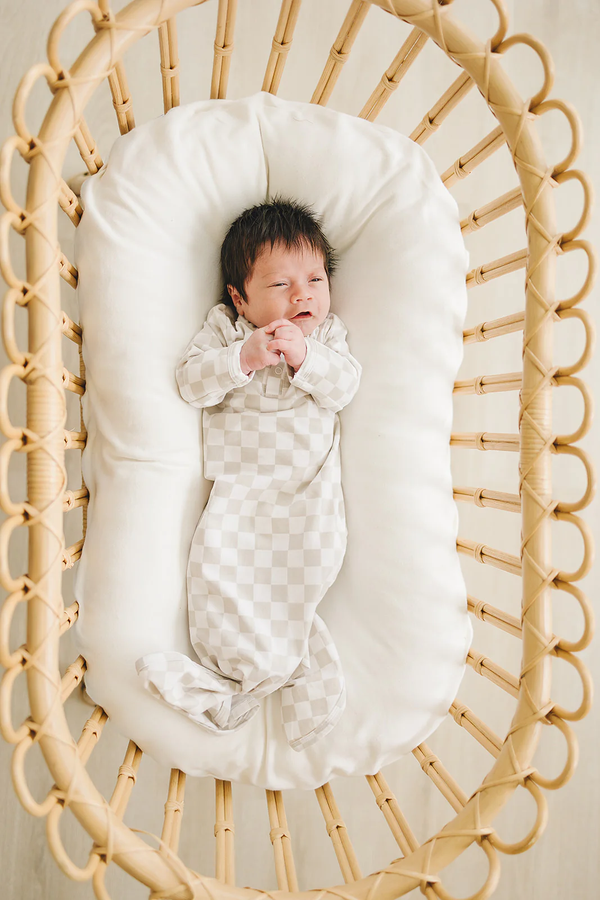 Dormeuse - Taupe checkered