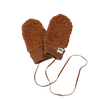 Wool Sherpa Mittens - Chestnut