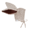 Bunny knit bonnet - Cocoa fleck