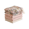 Débarbouillettes mousseline - Paquet de 5 - Retro flowers