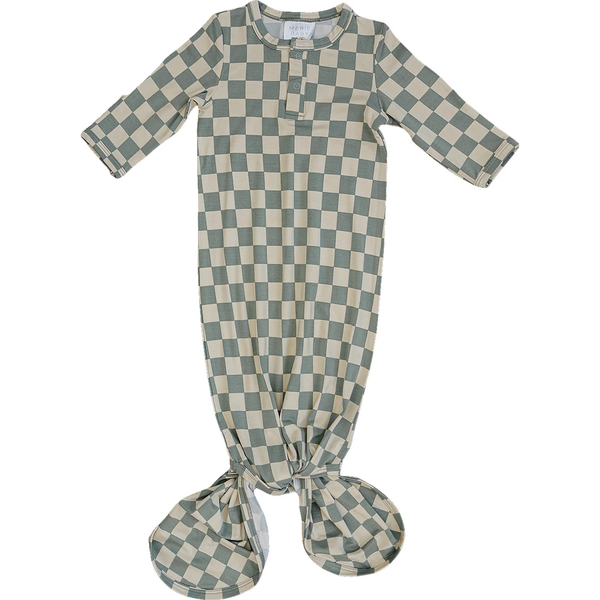 Dormeuse bambou - Ginghan vert pâle