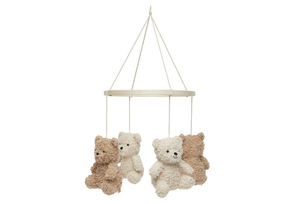 Baby mobile - Teddy bear biscuit/natural