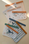 Ensemble de 4 sacs de rangement/collation étanches - Créatures de la mer