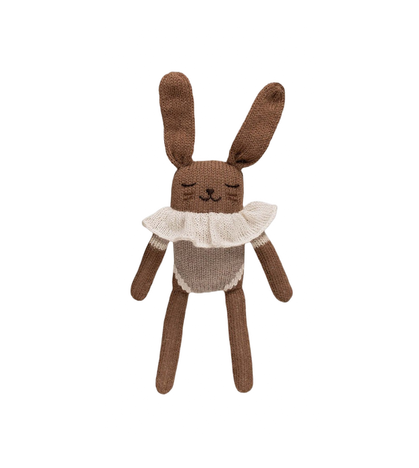 Bunny knit toy - Oat bodysuit