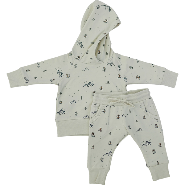French terry set with hoodie - Ski