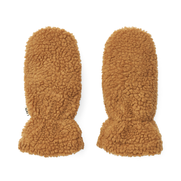 Grethe pile gloves - Golden caramel