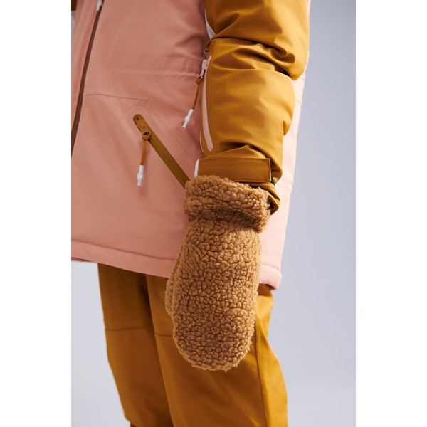 Grethe pile gloves - Golden caramel