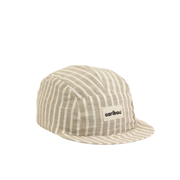 Casquette en lin - Rayée naturel