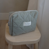 Quilted pouch - Mint