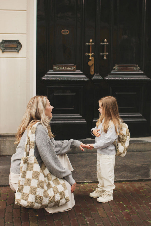 Sac fourre-tout chunky - Toast checked