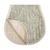 Muslin burp cloth - Green paisley / Fog