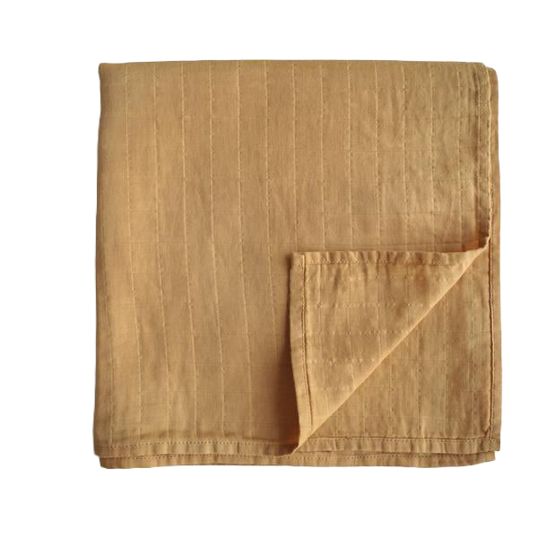 Muslin blanket Fall yellow