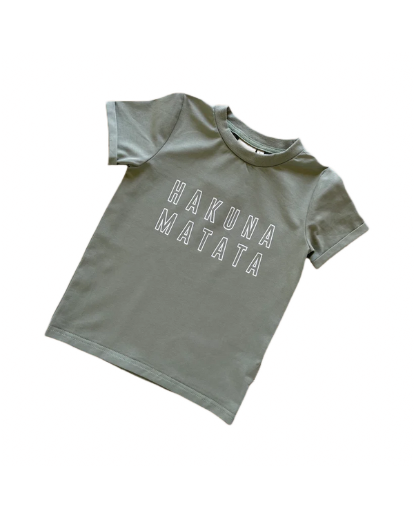 T-shirt Hakuna Matata - Khaki (3-6M)