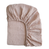 Muslin crib sheet - Blush