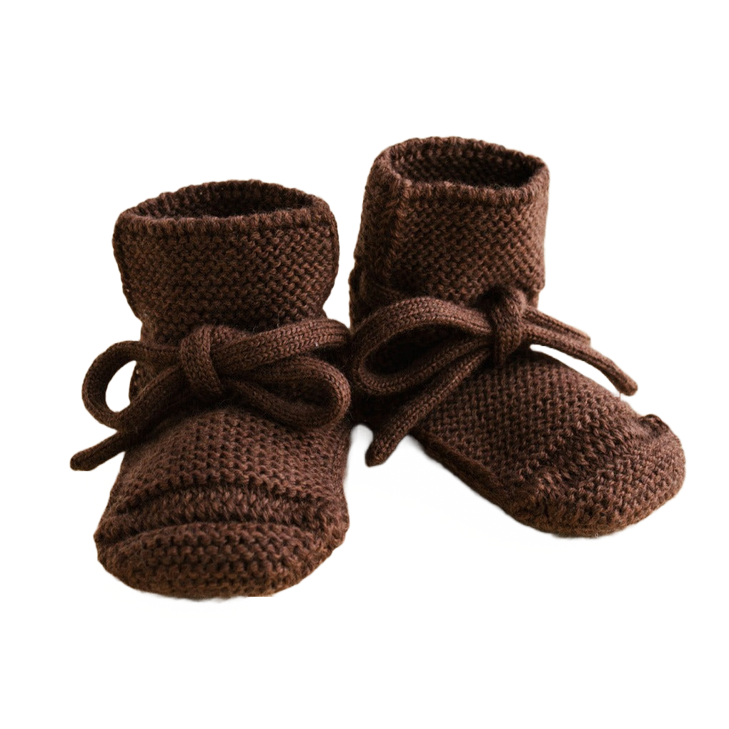 Brown 2025 baby booties