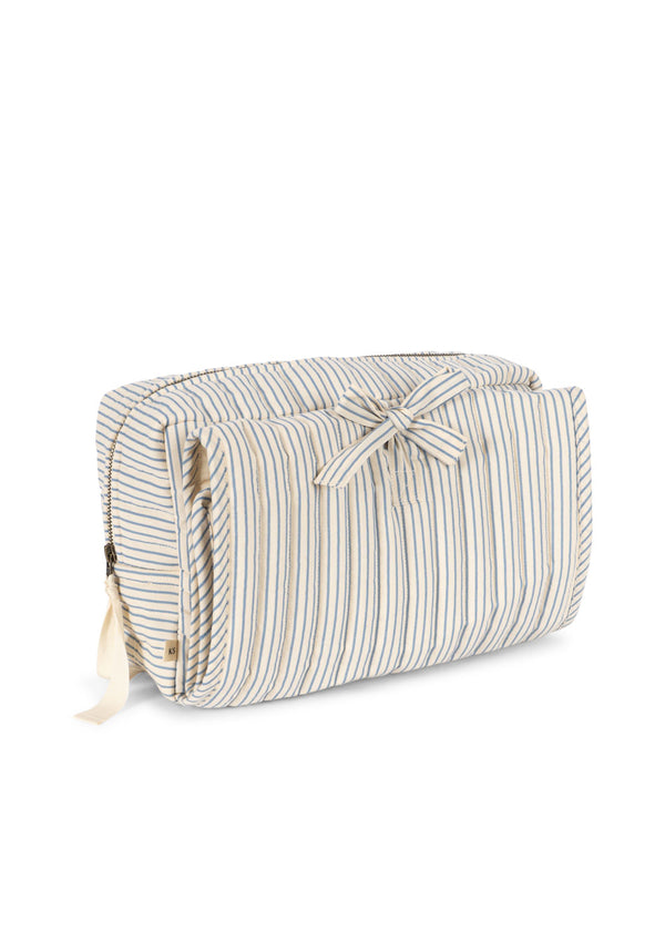 Pochette avec tapis à langé intégré - Stripe blue