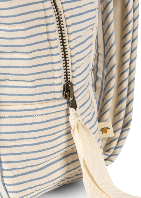 Pochette avec tapis à langé intégré - Stripe blue