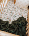 Knit blanket - Olive