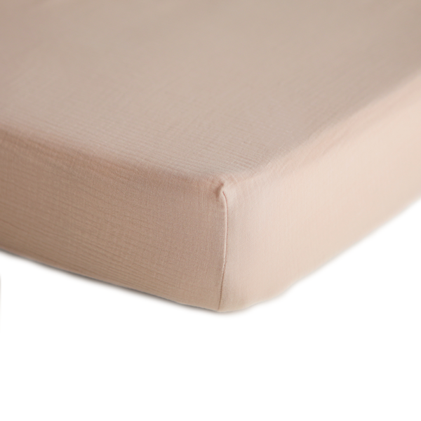 Muslin crib sheet - Blush
