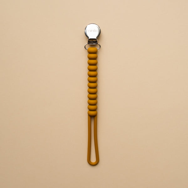 Silicone soother clip