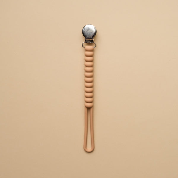 Silicone soother clip
