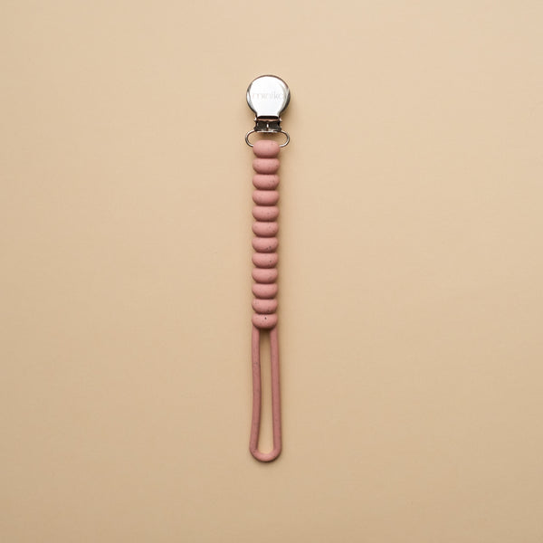 Silicone soother clip