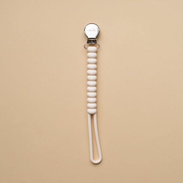 Silicone soother clip