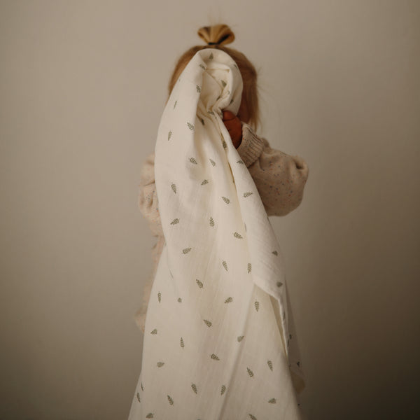 Mousseline coton bio - Leaves