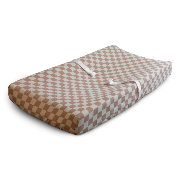 Housse matelas à langer - Natural check