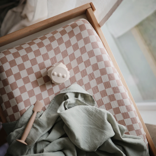 Housse matelas à langer - Natural check