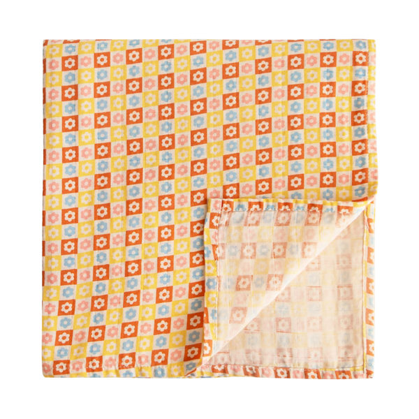Muslin swaddle - Happy flowers