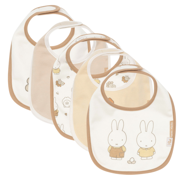 Lot de 5 bavoirs imperméables - Miffy farm