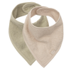 Bib bandana - Soft matcha\Sand - Pack of 2