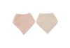 Bib bandana - Silk rose\Sand - Pack of 2