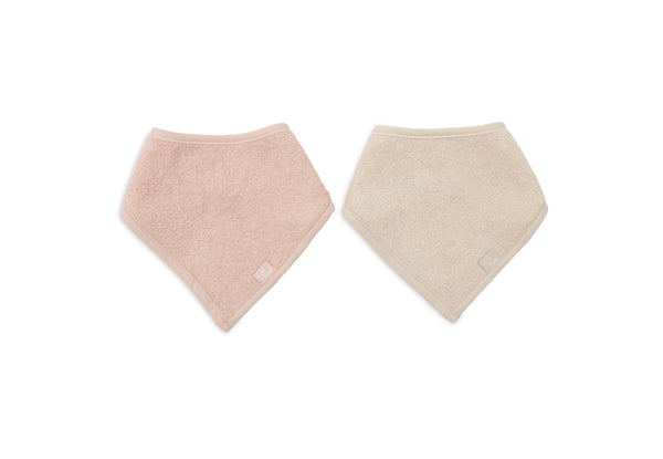 Bib bandana - Silk rose\Sand - Pack of 2