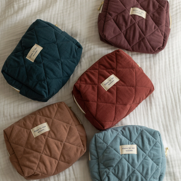 Quilted pouch - 5 colors