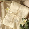 Embroidered 4-layer muslin blanket - Wild Chamomille