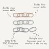 Chain link rings - Natural/Shifting sand/Khaki