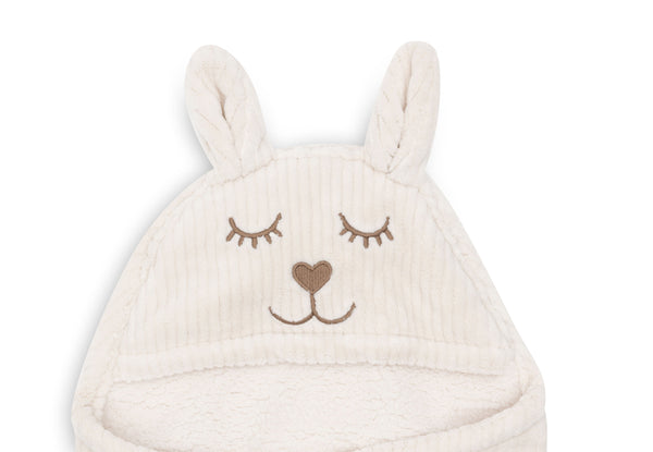 Wrap Blanket Bunny Cloudy Rib - Oatmeal