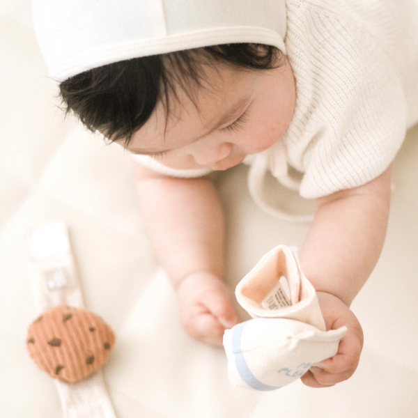 Hochets de poignets - Lait et biscuit