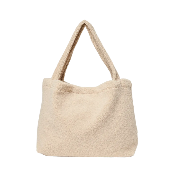 Sac fourre-tout chunky - Teddy Écru
