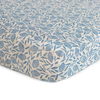 Drap mousseline - Fleurs bleues