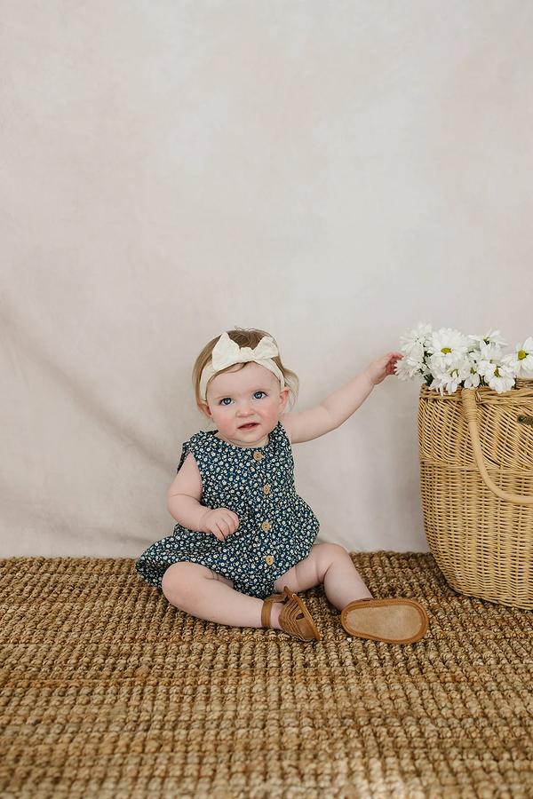 Golden meadow bubble romper