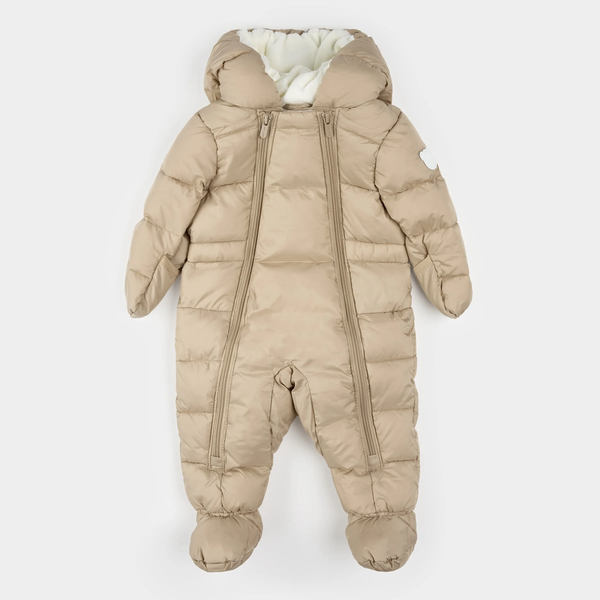 Combinaison de neige à capuche taupe