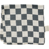 Burp cloth - Charcoal checkered