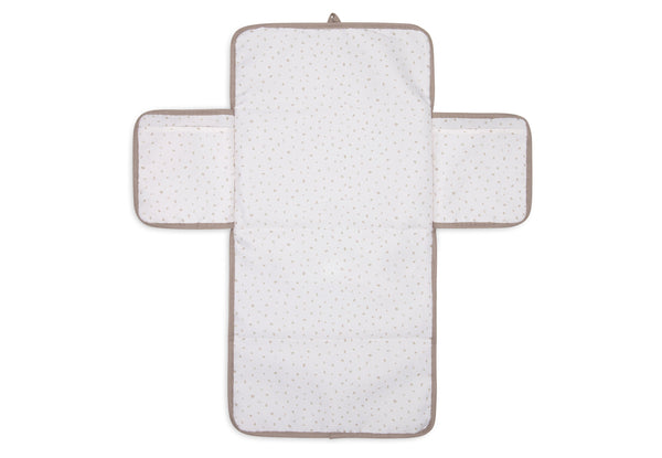Changing pad with storage pockets - Milky coffee