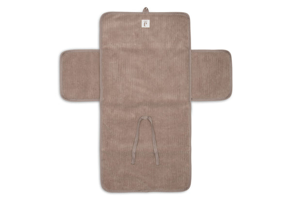 Changing pad with storage pockets - Milky coffee