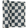 Muslin blanket - Charcoal checkered