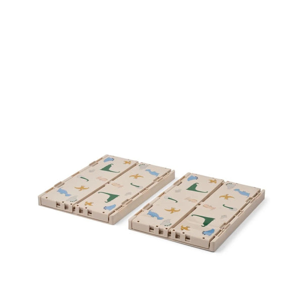 Boîtes de rangement MEDIUM - Pqt de 2 - Dino roar